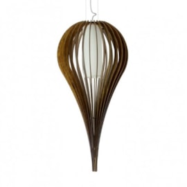 PENDENTE CAPADÓCIA BALÃO Ø69X202CM MADEIRA E LINHO | ACCORD 1265 PENDENTE CAPADÓCIA BALÃO Ø69X202CM MADEIRA E LINHO | ACCORD 1265