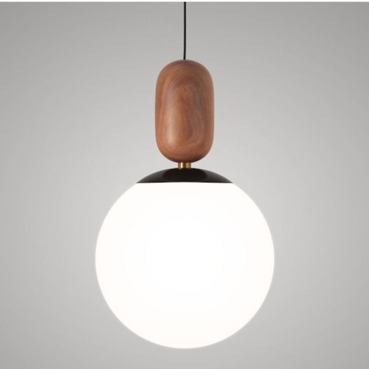 PENDENTE CAPSULE MEGA MADEIRA ESCURA Ø30X42CM MADEIRA, VIDRO E METAL | TKS 1746 PENDENTE CAPSULE MEGA MADEIRA ESCURA Ø30X42CM MADEIRA, VIDRO E METAL | TKS 1746