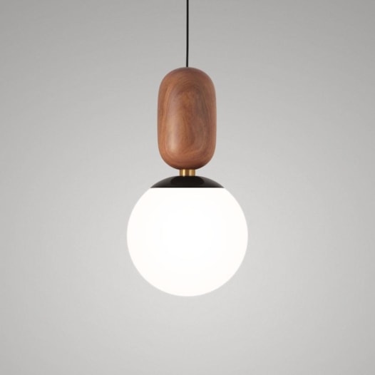 PENDENTE CAPSULE MEGA MADEIRA ESCURA Ø35X47CM MADEIRA, VIDRO E METAL | TKS 1747 PENDENTE CAPSULE MEGA MADEIRA ESCURA Ø35X47CM MADEIRA, VIDRO E METAL | TKS 1747