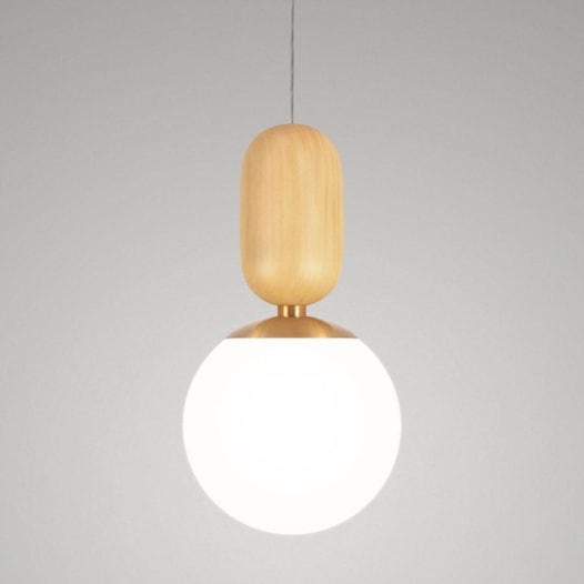 PENDENTE CAPSULE MEGA MDC MADEIRA CLARA Ø25X37CM MADEIRA, VIDRO E METAL | TKS 1749 PENDENTE CAPSULE MEGA MDC MADEIRA CLARA Ø25X37CM MADEIRA, VIDRO E METAL | TKS 1749