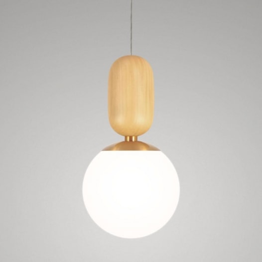 PENDENTE CAPSULE MEGA MDC MADEIRA CLARA Ø30X42CM MADEIRA, VIDRO E METAL | TKS 1750 PENDENTE CAPSULE MEGA MDC MADEIRA CLARA Ø30X42CM MADEIRA, VIDRO E METAL | TKS 1750