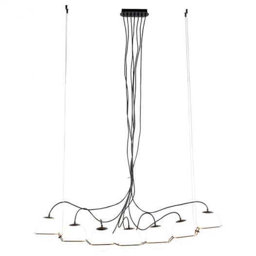 PENDENTE CARLOTA 21,5X113X14CM METAL E VIDRO PRETO E FOSCO | BELLA ILUMINAÇÃO YD011 PENDENTE CARLOTA 21,5X113X14CM METAL E VIDRO PRETO E FOSCO | BELLA ILUMINAÇÃO YD011