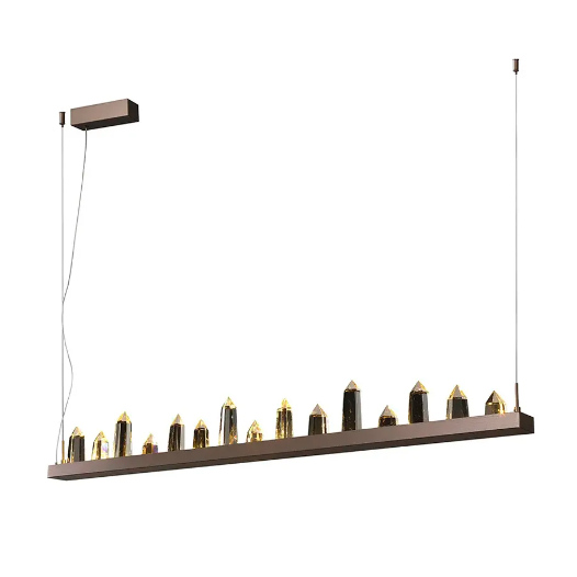 PENDENTE CASTILLO LED 36W 3000K MARROM/CRISTAL | STUDIOLUCE BLACK PD1455