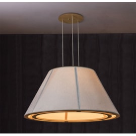 PENDENTE CATEDRAL RIO (A) 65CM X (D) 120CM MADEIRA E TECIDO NATURAL E ROBUST | MADELUSTRE 3417NA/92 PENDENTE CATEDRAL RIO (A) 65CM X (D) 120CM MADEIRA E TECIDO NATURAL E ROBUST | MADELUSTRE 3417NA/92