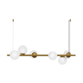 PENDENTE CENTURY RETANGULAR 36X120X36CM ALUMÍNIO E VIDRO | SPOTLINE 733/6 PENDENTE CENTURY RETANGULAR 36X120X36CM ALUMÍNIO E VIDRO | SPOTLINE 733/6