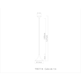 PENDENTE CHAPÉU MINI Ø24CM PINTURA AÇO/ALUMÍNIO | GOLDEN-ART T9077PI PENDENTE CHAPÉU MINI Ø24CM PINTURA AÇO/ALUMÍNIO | GOLDEN-ART T9077PI