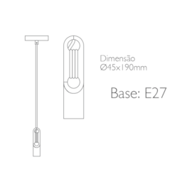 PENDENTE CHIAVE BRANCO | ROMALUX P0012 PENDENTE CHIAVE BRANCO | ROMALUX P0012