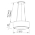 PENDENTE CIRCLE 4 CFL 23W DIAM.370X145MM 3M CABO | NEWLINE SN10154Y