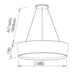 PENDENTE CIRCLE 8 CFL 23W DIAM.680X165MM 5 M CABO | NEWLINE SN10156X