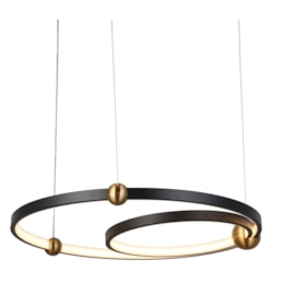 PENDENTE CIRCLES LED 50W 3000K BIVOLT Ø500X300MM - PRETO | SKYLIGHT SKY-3074PT PENDENTE CIRCLES LED 50W 3000K BIVOLT Ø500X300MM - PRETO | SKYLIGHT SKY-3074PT