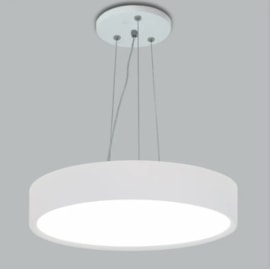 PENDENTE CLEAR REDONDO Ø42CM ALUMÍNIO E ACRÍLICO | USINA 4051/42 PENDENTE CLEAR REDONDO Ø42CM ALUMÍNIO E ACRÍLICO | USINA 4051/42