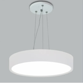 PENDENTE CLEAR REDONDO Ø60CM ALUMÍNIO E ACRÍLICO | USINA 4051/60 PENDENTE CLEAR REDONDO Ø60CM ALUMÍNIO E ACRÍLICO | USINA 4051/60