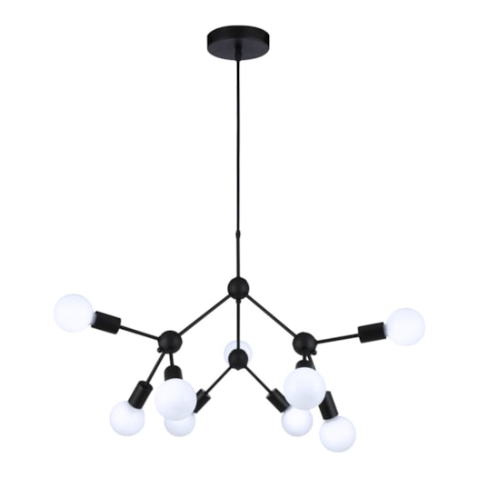 PENDENTE CLUSTER Ø66X53CM METAL PRETO | STUDIOLUCE WHITE QPD13229 PENDENTE CLUSTER Ø66X53CM METAL PRETO | STUDIOLUCE WHITE QPD13229