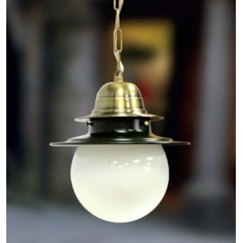 PENDENTE COLONIAL BOLA VIDRO DE Ø15CM PINTURA AÇO/ALUMÍNIO | GOLDEN-ART T261-15PI PENDENTE COLONIAL BOLA VIDRO DE Ø15CM PINTURA AÇO/ALUMÍNIO | GOLDEN-ART T261-15PI