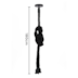 PENDENTE COLOR 180CM CORDA PRETO | NORDECOR 2035