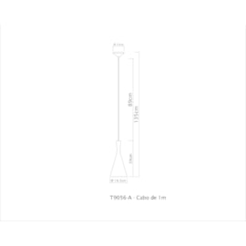 PENDENTE CONE Ø19CM PINTURA AÇO/ALUMÍNIO | GOLDEN-ART T9056PI PENDENTE CONE Ø19CM PINTURA AÇO/ALUMÍNIO | GOLDEN-ART T9056PI