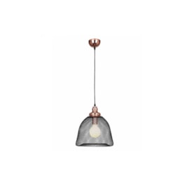 PENDENTE COPPER ARAMADO METAL COBRE E PRETO 1XE27 | BELLA ILUMINAÇÃO XN001 PENDENTE COPPER ARAMADO METAL COBRE E PRETO 1XE27 | BELLA ILUMINAÇÃO XN001