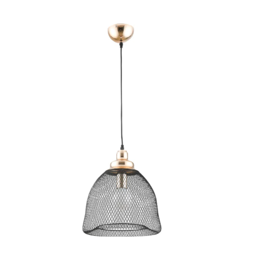 PENDENTE COPPER METAL PRETO E DOURADO 1XE27 | BELLA ILUMINAÇÃO XN001G PENDENTE COPPER METAL PRETO E DOURADO 1XE27 | BELLA ILUMINAÇÃO XN001G