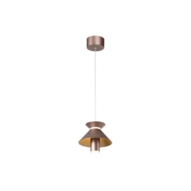PENDENTE CORDEL DOURADO E BRANCO 15X15X13CM 5W + 2W 2700K | BELLA ILUMINAÇÃO CD012 PENDENTE CORDEL DOURADO E BRANCO 15X15X13CM 5W + 2W 2700K | BELLA ILUMINAÇÃO CD012
