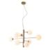 PENDENTE COSMOS 8 BRAÇOS C/ GLOBO 8XG9 45X90X67CM METAL E VIDRO BRONZE E BRANCO | STUDIOLUCE WHITE P PENDENTE COSMOS 8 BRAÇOS C/ GLOBO 8XG9 45X90X67CM METAL E VIDRO BRONZE E BRANCO | STUDIOLUCE WHITE P