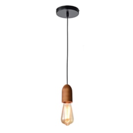 PENDENTE COUVER Ø4,5X9CM METAL PRETO E MADEIRA | STUDIOLUCE WHITE PD750 PENDENTE COUVER Ø4,5X9CM METAL PRETO E MADEIRA | STUDIOLUCE WHITE PD750
