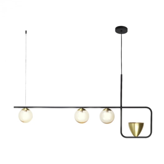 PENDENTE CRUZE RETANGULAR 50X112X12CM ALUMÍNIO E VIDRO | SPOTLINE 867/1 PENDENTE CRUZE RETANGULAR 50X112X12CM ALUMÍNIO E VIDRO | SPOTLINE 867/1