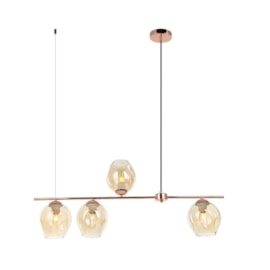 PENDENTE CUTIE 91X15X36CM METAL COBRE E VIDRO CHAMPAGNE | STUDIOLUCE WHITE PD1330CH PENDENTE CUTIE 91X15X36CM METAL COBRE E VIDRO CHAMPAGNE | STUDIOLUCE WHITE PD1330CH