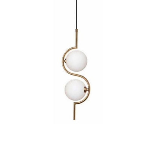 PENDENTE DEUCE 17X12X49,5CM METAL BRONZE E VIDRO GLOBO FOSCO BRANCO | STUDIOLUCE WHITE PD1347BR PENDENTE DEUCE 17X12X49,5CM METAL BRONZE E VIDRO GLOBO FOSCO BRANCO | STUDIOLUCE WHITE PD1347BR