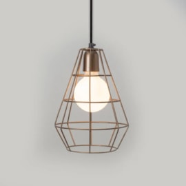 PENDENTE DIAMANTE ARAMADO Ø19CM PINTURA AÇO/ALUMÍNIO | GOLDEN-ART T213PI PENDENTE DIAMANTE ARAMADO Ø19CM PINTURA AÇO/ALUMÍNIO | GOLDEN-ART T213PI