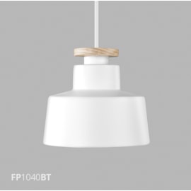 PENDENTE DISEGNO 1X GU10 Ø15X200CM METAL BRANCO/MADEIRA CLARA | FLAVO FP1040BT PENDENTE DISEGNO 1X GU10 Ø15X200CM METAL BRANCO/MADEIRA CLARA | FLAVO FP1040BT