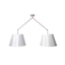 PENDENTE DOME 30X78CM METAL COBRE E CÚPULA DE TECIDO BRANCO | STUDIOLUCE WHITE PD948-CO