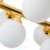 PENDENTE DORNAN 25X90X25CM METAL E VIDRO DOURADO | NORDECOR 2422