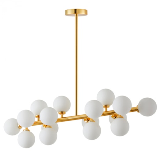 PENDENTE DORNAN 25X90X25CM METAL E VIDRO DOURADO | NORDECOR 2422 PENDENTE DORNAN 25X90X25CM METAL E VIDRO DOURADO | NORDECOR 2422