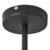 PENDENTE DORNAN 25X90X25CM METAL E VIDRO PRETO | NORDECOR 2423