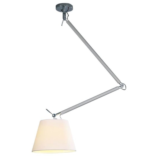 PENDENTE DRAIN 64X26X140CM ALUMÍNIO PRATA E CÚPULA DE TECIDO BRANCO | STUDIOLUCE BLACK PD976 PENDENTE DRAIN 64X26X140CM ALUMÍNIO PRATA E CÚPULA DE TECIDO BRANCO | STUDIOLUCE BLACK PD976