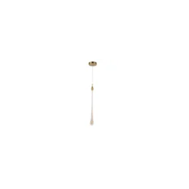 PENDENTE DROP 7W 3000K BIVOLT Ø40X580MM - DOURADO | SKYLIGHT SKY-3059PT