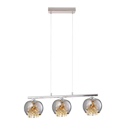 PENDENTE DUBLIN 3XG9 15,7X57X13CM CRISTAL, VIDRO E METAL CROMADO E TRANSPARENTE | STUDIOLUCE WHITE QPD1379CR PENDENTE DUBLIN 3XG9 15,7X57X13CM CRISTAL, VIDRO E METAL CROMADO E TRANSPARENTE | STUDIOLUCE WHITE QPD1379CR