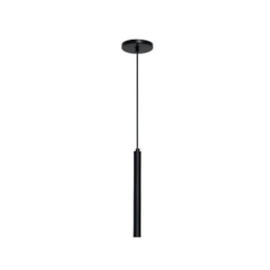 PENDENTE DUCTO CILÍNDRICO MINI DICROICA Ø3,8X28CM ALUMÍNIO PRETO | USINA 16252/30PTPT1PT PENDENTE DUCTO CILÍNDRICO MINI DICROICA Ø3,8X28CM ALUMÍNIO PRETO | USINA 16252/30PTPT1PT