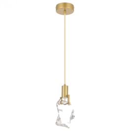 PENDENTE EANI Ø10X14CM CRISTAL E ALUMÍNIO OURO FOSCO | NORDECOR 2589 PENDENTE EANI Ø10X14CM CRISTAL E ALUMÍNIO OURO FOSCO | NORDECOR 2589