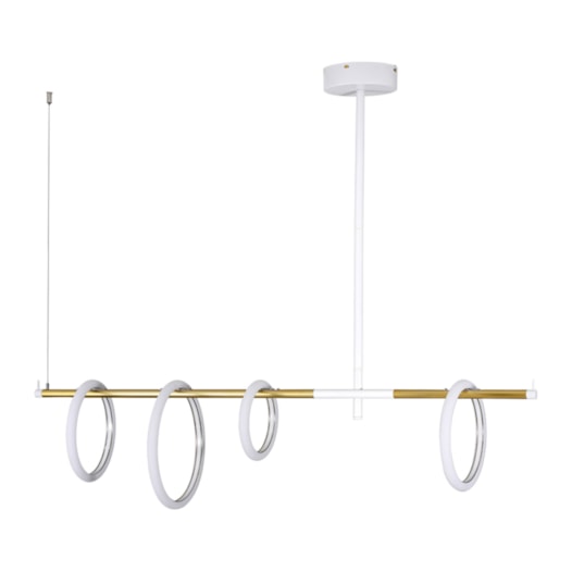 PENDENTE ELLOS 4 ELOS 1200X1000X300 LED 57W 3000K 2820 LM BIVOLT BRANCO + CHAMPAGNE | USINA IMPORTS UI20076/57BTCP-M PENDENTE ELLOS 4 ELOS 1200X1000X300 LED 57W 3000K 2820 LM BIVOLT BRANCO + CHAMPAGNE | USINA IMPORTS UI20076/57BTCP-M