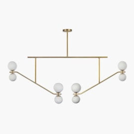 PENDENTE ESCORREGADOR 8 G9 LATÃO | GOLDEN-ART T1865-8LT PENDENTE ESCORREGADOR 8 G9 LATÃO | GOLDEN-ART T1865-8LT