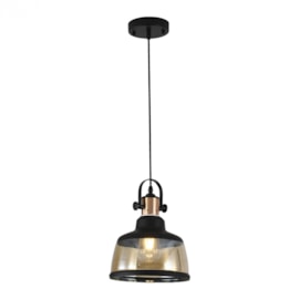 PENDENTE ESTRIEL Ø29X33CM METAL E VIDRO COBRE | NORDECOR 2065 PENDENTE ESTRIEL Ø29X33CM METAL E VIDRO COBRE | NORDECOR 2065