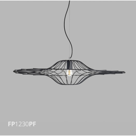 PENDENTE FILO 1X E27 Ø80X120CM METAL PRETO FOSCO | FLAVO FP1230PF PENDENTE FILO 1X E27 Ø80X120CM METAL PRETO FOSCO | FLAVO FP1230PF