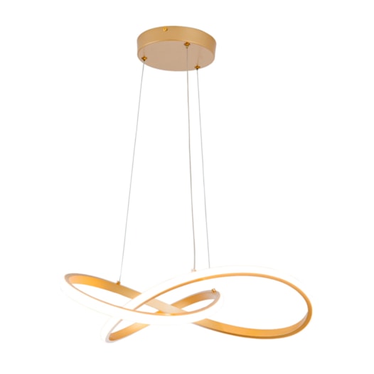 PENDENTE FITA N/A DOURADO 550X120 LED 50W 3000K 3250LM BIVOLT | USINA IMPORTS UI20098/50DR PENDENTE FITA N/A DOURADO 550X120 LED 50W 3000K 3250LM BIVOLT | USINA IMPORTS UI20098/50DR