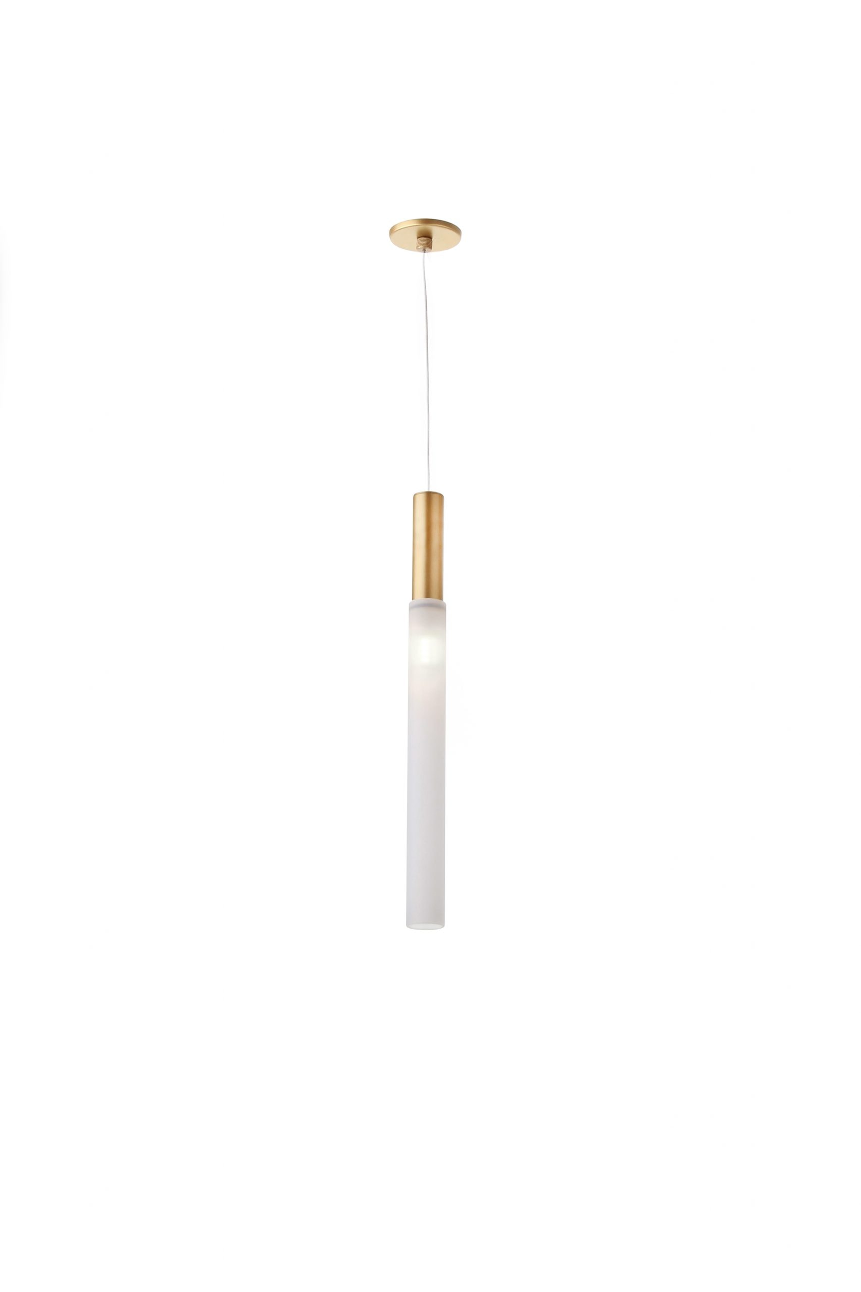 PENDENTE FLASH 34XØ3CM METAL E VIDRO | OLD ARTISAN PD-5753 - Belluce