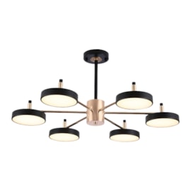 PENDENTE FLERTE N/A 700X380 LED 63W 3000K 420 LM BIVOLT PRETO + DOURADO POLIDO | USINA IMPORTS UI20065/6PT PENDENTE FLERTE N/A 700X380 LED 63W 3000K 420 LM BIVOLT PRETO + DOURADO POLIDO | USINA IMPORTS UI20065/6PT