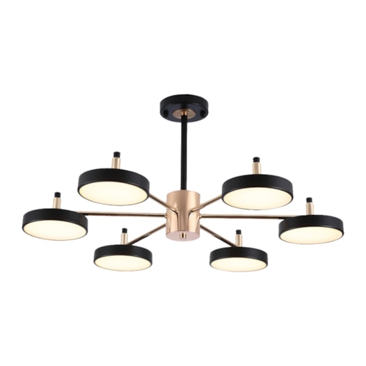 PENDENTE FLERTE N/A 700X380 LED 63W 3000K 420 LM BIVOLT PRETO + DOURADO POLIDO | USINA IMPORTS UI20065/6PT PENDENTE FLERTE N/A 700X380 LED 63W 3000K 420 LM BIVOLT PRETO + DOURADO POLIDO | USINA IMPORTS UI20065/6PT