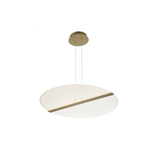 PENDENTE FRISO DOURADO 66X66 1X35W 3000K | BELLA ILUMINAÇÃO BD006