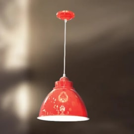 PENDENTE GALPÃO Ø32CM PINTURA AÇO/ALUMÍNIO | GOLDEN-ART T209PI