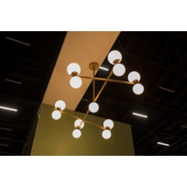 PENDENTE GANGORRA 13 G9 PINTURA AÇO/ALUMÍNIO | GOLDEN-ART T1860-13PI PENDENTE GANGORRA 13 G9 PINTURA AÇO/ALUMÍNIO | GOLDEN-ART T1860-13PI